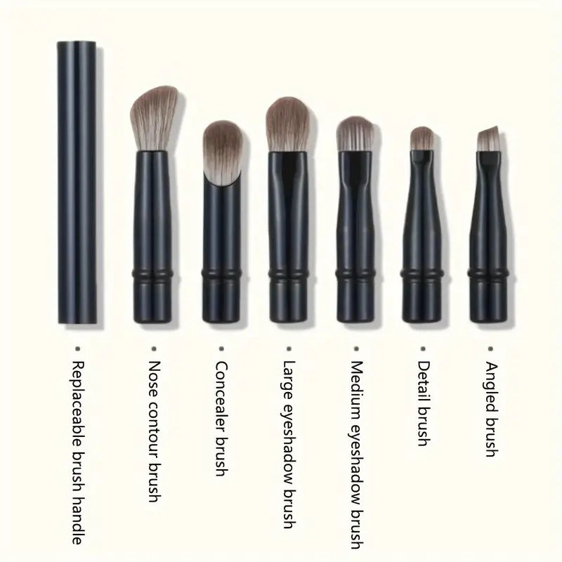 6-Piece Mini Makeup Brushes Set with Case