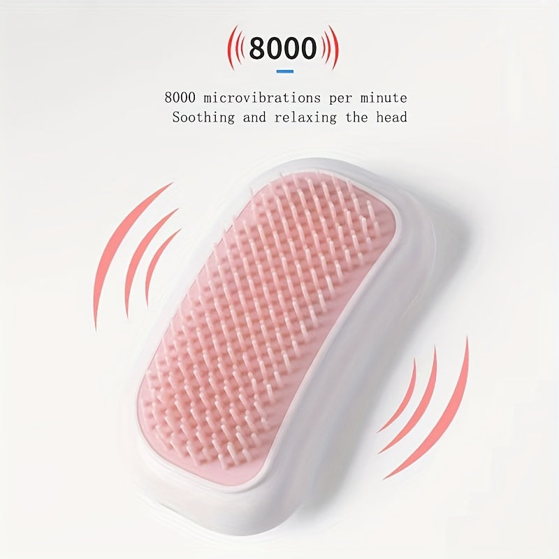 Portable Electric Scalp Comb Massage Tool – High-Frequency Vibration Head Massager