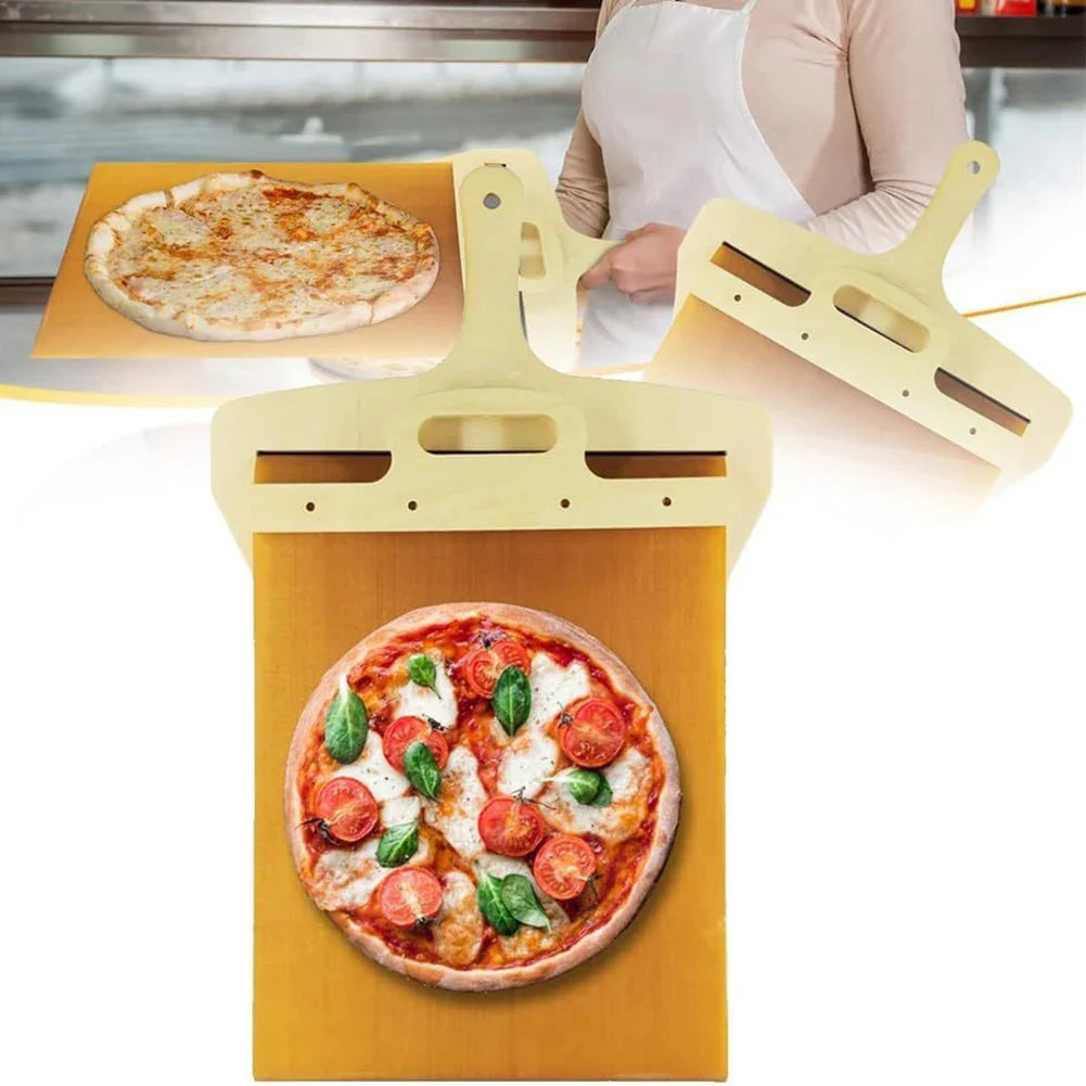 Pizza Sliding Shovel Board for Baking, Serving & Storage – Non-Stick Kitchen Tool