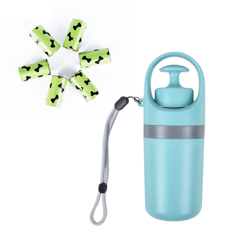 Sanitary Dog Waste Scooper – Portable Poop Picker with Built-In Bag Dispenser