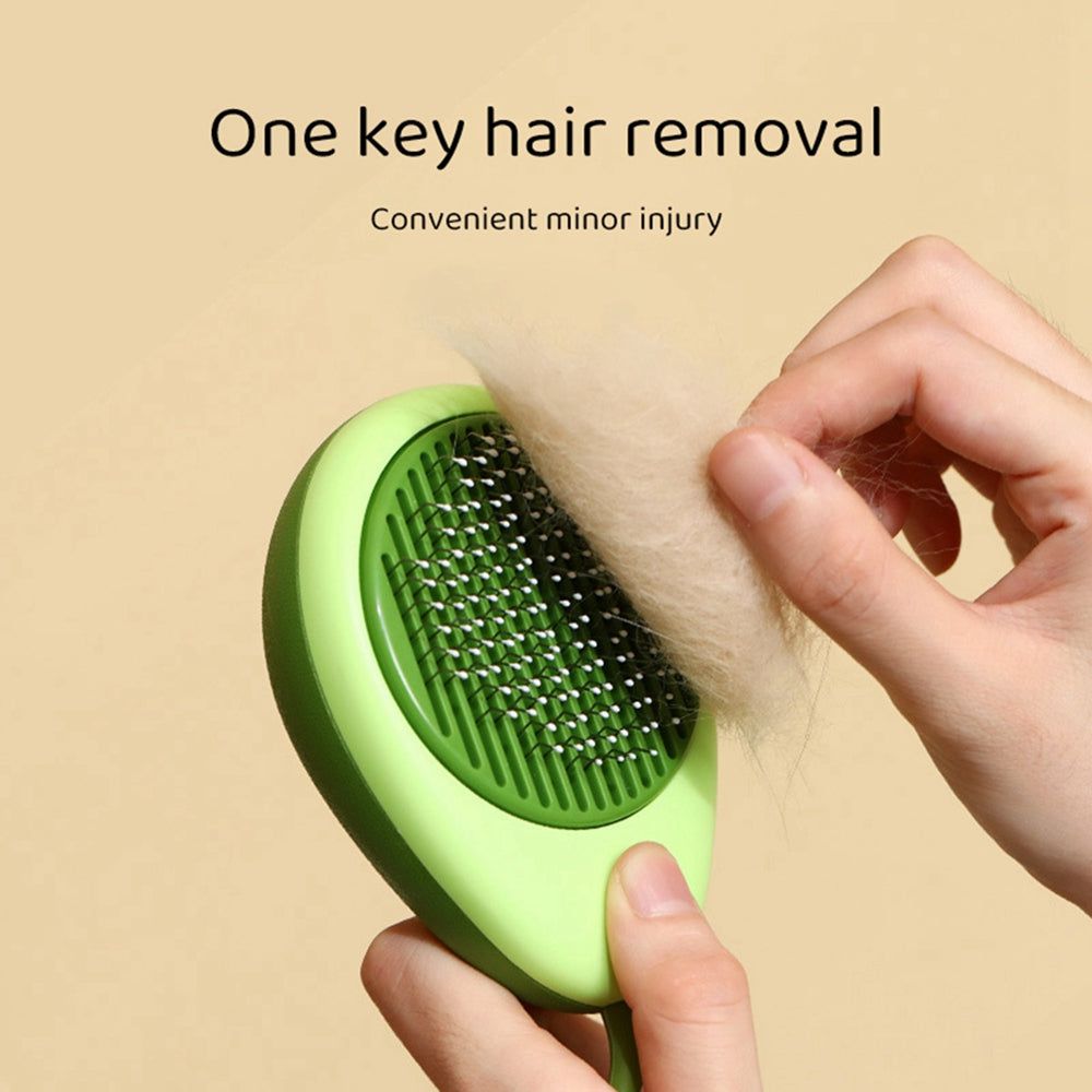 Creative Pet Grooming Comb – One-Button Floating Hair Removal Massage Brush
