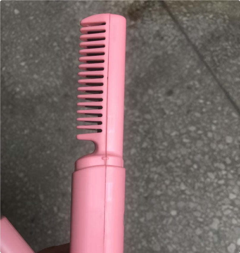 Wireless Negative Ion Hair Straightening & Curling Brush