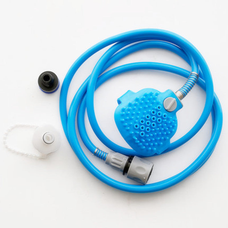 Pet Bathing Brush with Shower Sprayer – Dog & Cat Cleaning Massager Tool