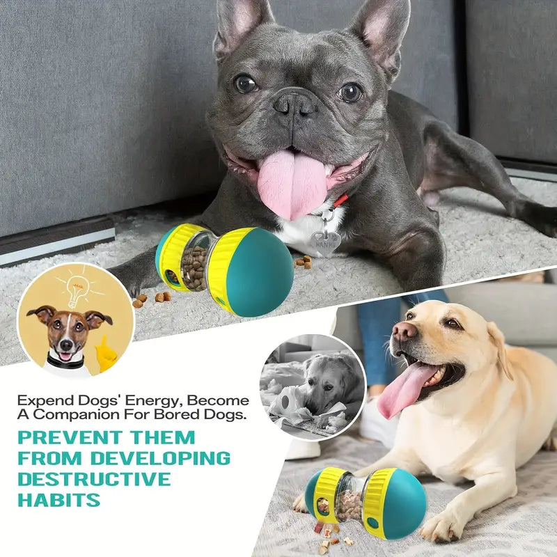 Interactive Dog Puzzle Feeder – Adjustable Treat Dispensing Toy