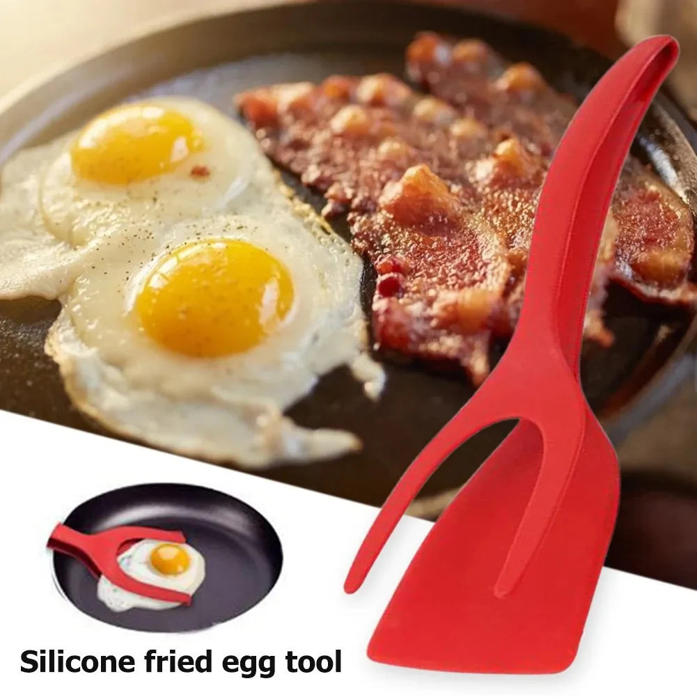 Grip & Flip Spatula Tongs for Easy Egg and Pancake Turnin