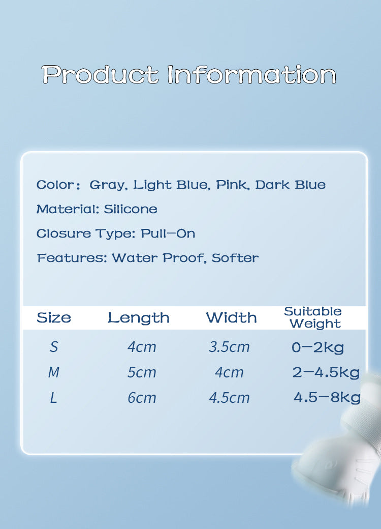 Waterproof Dog Rain Boots – Non-Slip Silicone Pet Shoes (4-Pack)