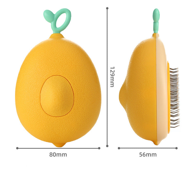 Creative Pet Grooming Comb – One-Button Floating Hair Removal Massage Brush