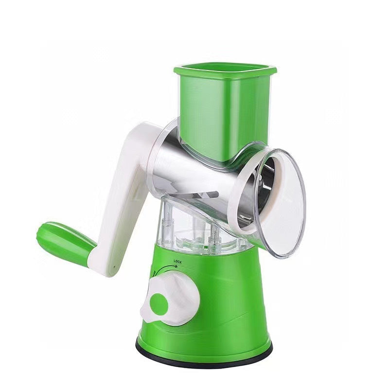 Rotary Vegetable Slicer and Grater for Kitchen Use