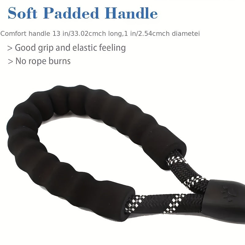 Hands-Free Elastic Dog Leash – Reflective Running & Jogging Lead with Padded Handle