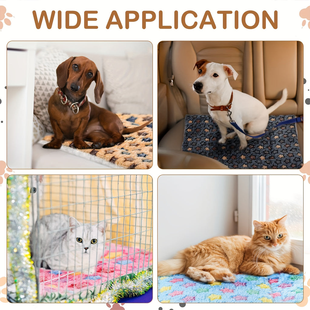 Washable Pet Crate Mat – Super Soft Fleece Bed for Small, Medium & Large Dogs