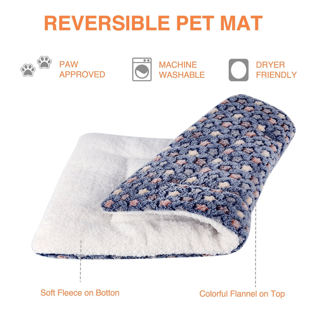 Washable Pet Crate Mat – Super Soft Fleece Bed for Small, Medium & Large Dogs