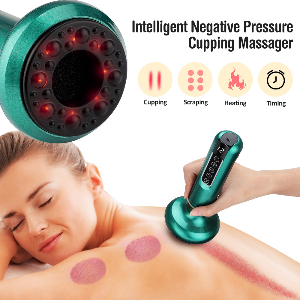 Electric Vacuum Cupping Massager for Body Anti-Cellulite Suction Cup Gua Sha Massage Body Cups Guasha Fat Burning Slimming Jars