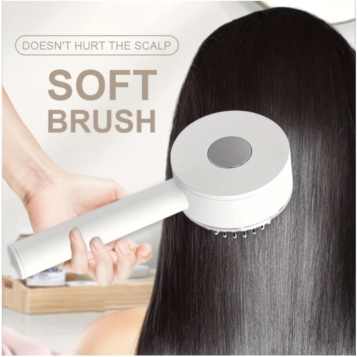 Self-Cleaning Airbag Hair Brush