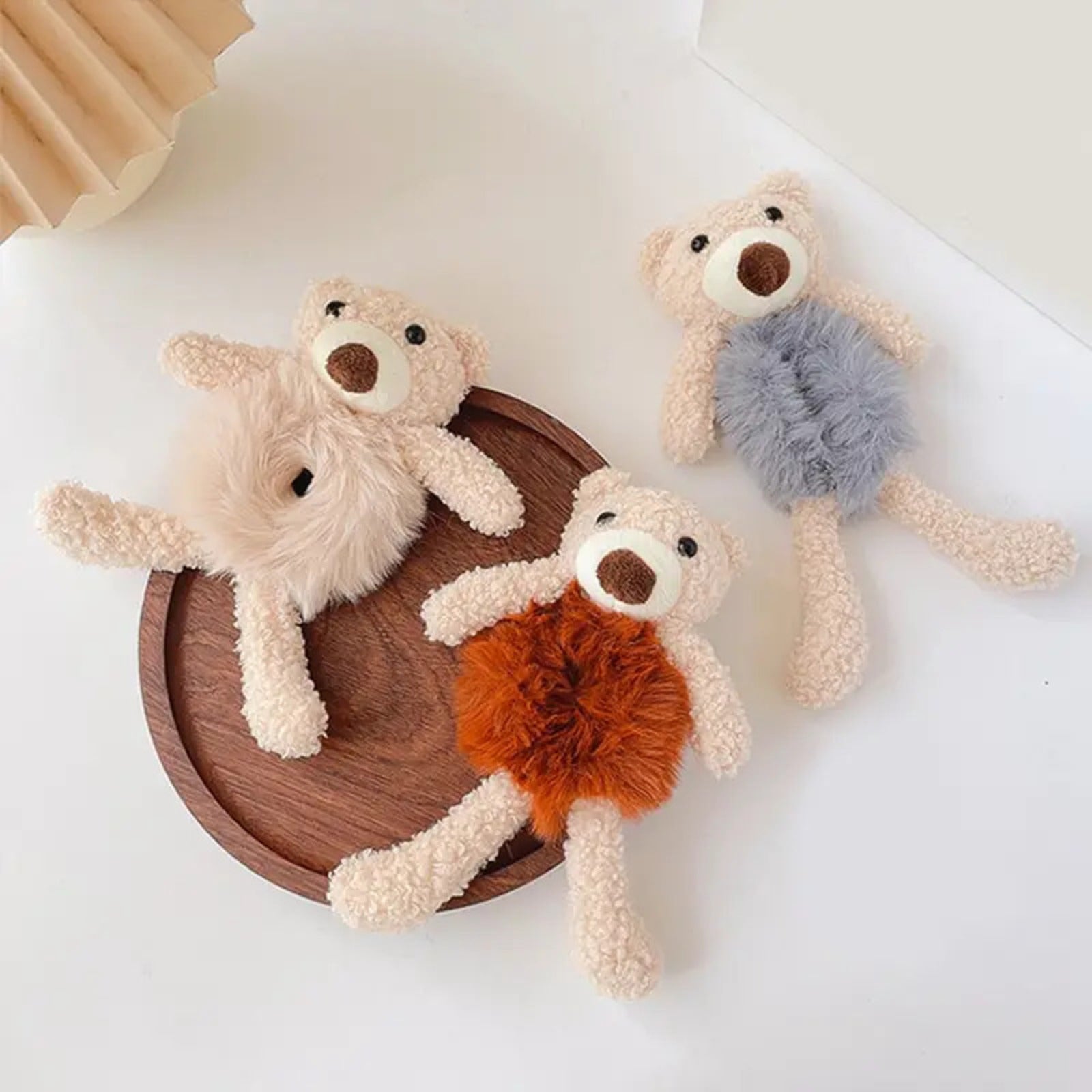 Cute Plush Scrunchies – Bear & Rabbit Hair Bands