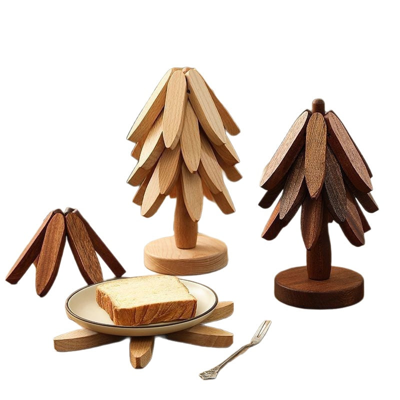 Wooden Tree Trivet – Heat Resistant Table Mat & Pot Insulation Pad