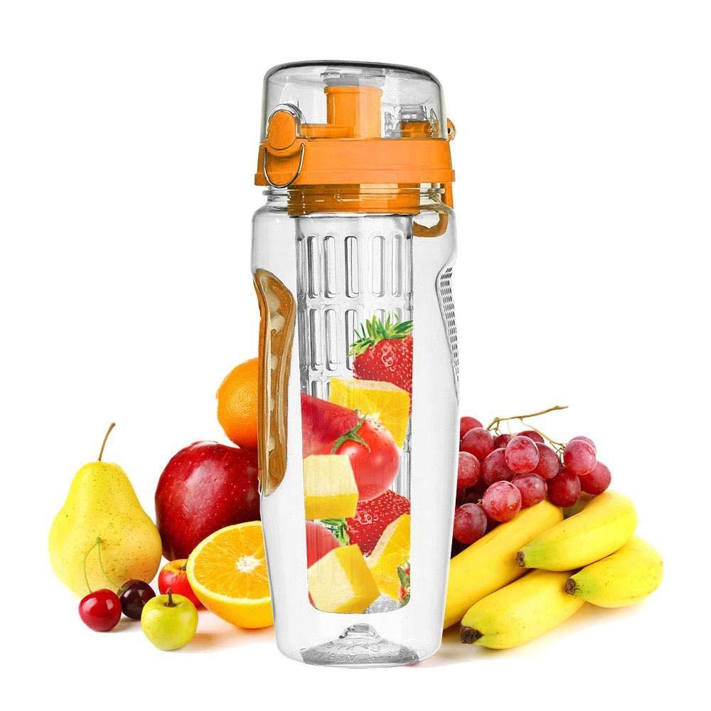 Fruit Infuser Water Bottle – 32 oz BPA-Free Plastic Sports Drink Bottle