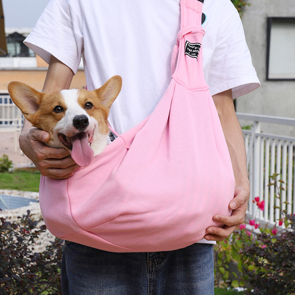 Pet Sling Carrier Bag – Comfortable Single-Shoulder Travel Carrier for Dogs & Cats