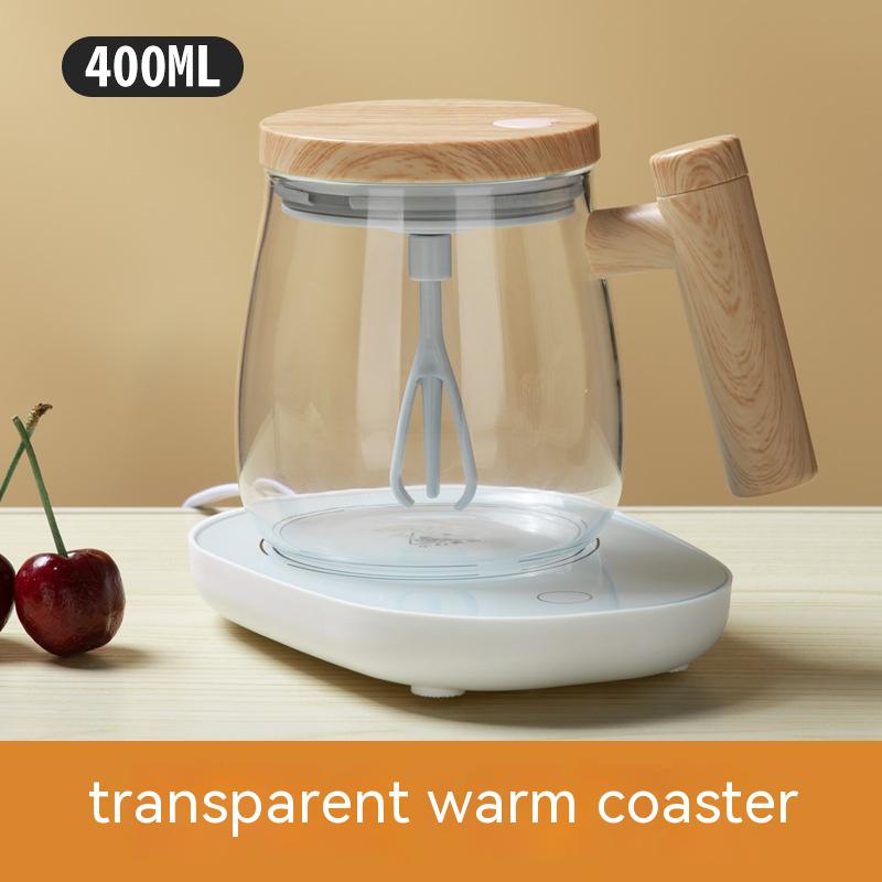 Automatic Mixing Coffee Mug – 400ML Glass Cup