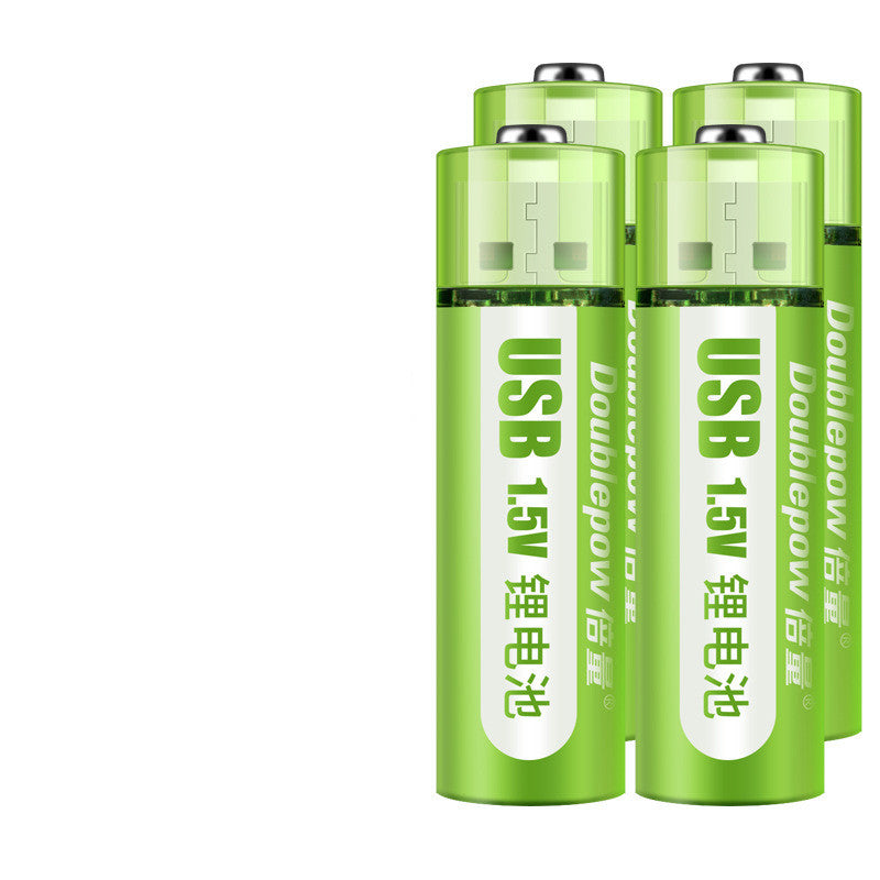 USB Rechargeable AA & AAA Lithium Batteries – 1.5V Constant Voltage
