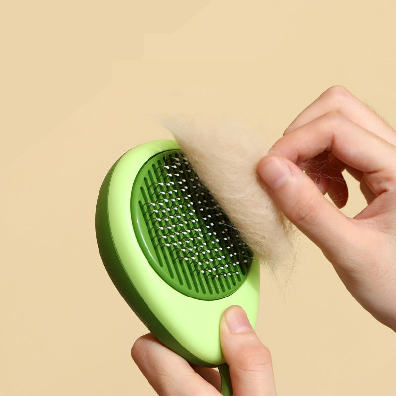 Creative Pet Grooming Comb – One-Button Floating Hair Removal Massage Brush