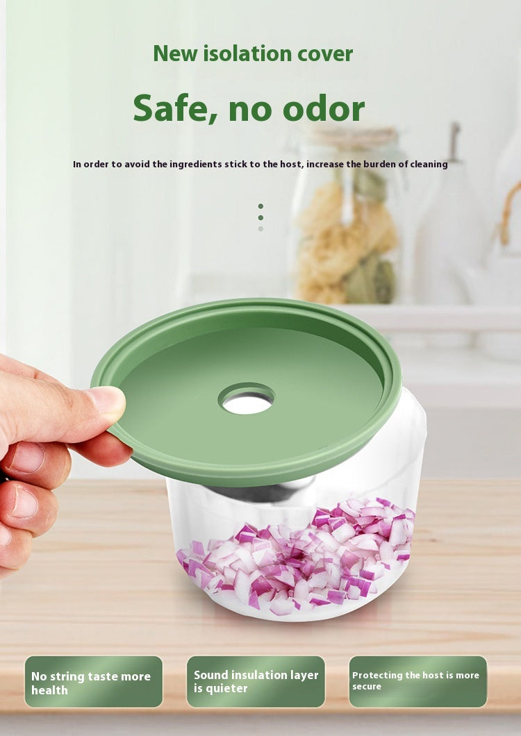 Portable USB Rechargeable Electric Garlic Crusher – Wireless Mini Food Chopper & Kitchen Mixer