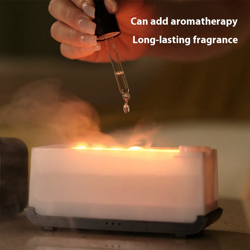 Flame Aroma Diffuser – Timing Humidifier USB with Aromatherapy Spray for Home