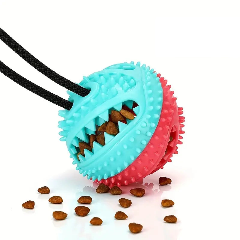 Interactive Suction Cup Dog Toy – Durable Tug-of-War & Treat Dispensing Chew