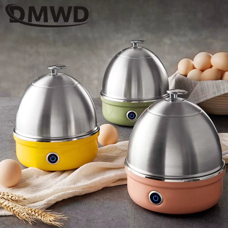 Electric Egg Boiler and Steamer for Up to 7 Eggs, Milk & Corn Heating