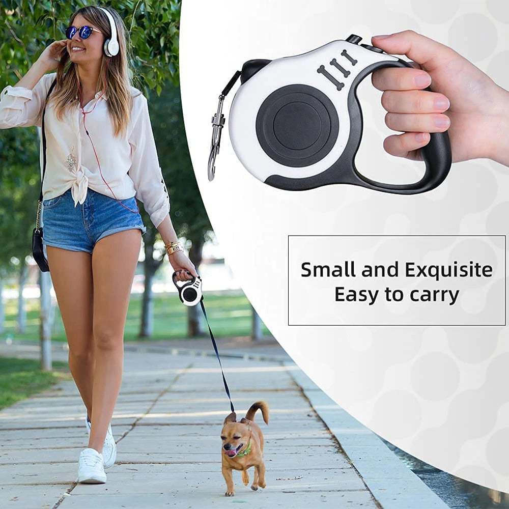 Durable Retractable Pet Leash – 3M & 5M Nylon Extension Lead
