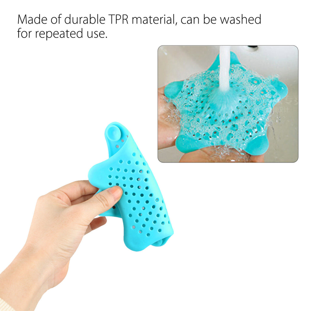 Premium Silicone Starfish Drain Filters (3PCS) – Anti-Clog Hair Catcher Set