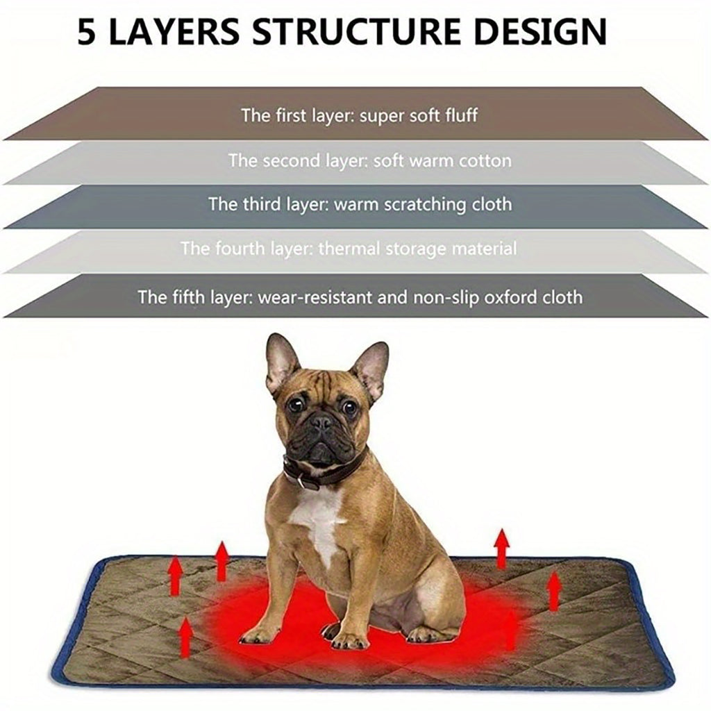 Self-Heating Non-Slip Pet Bed Mat