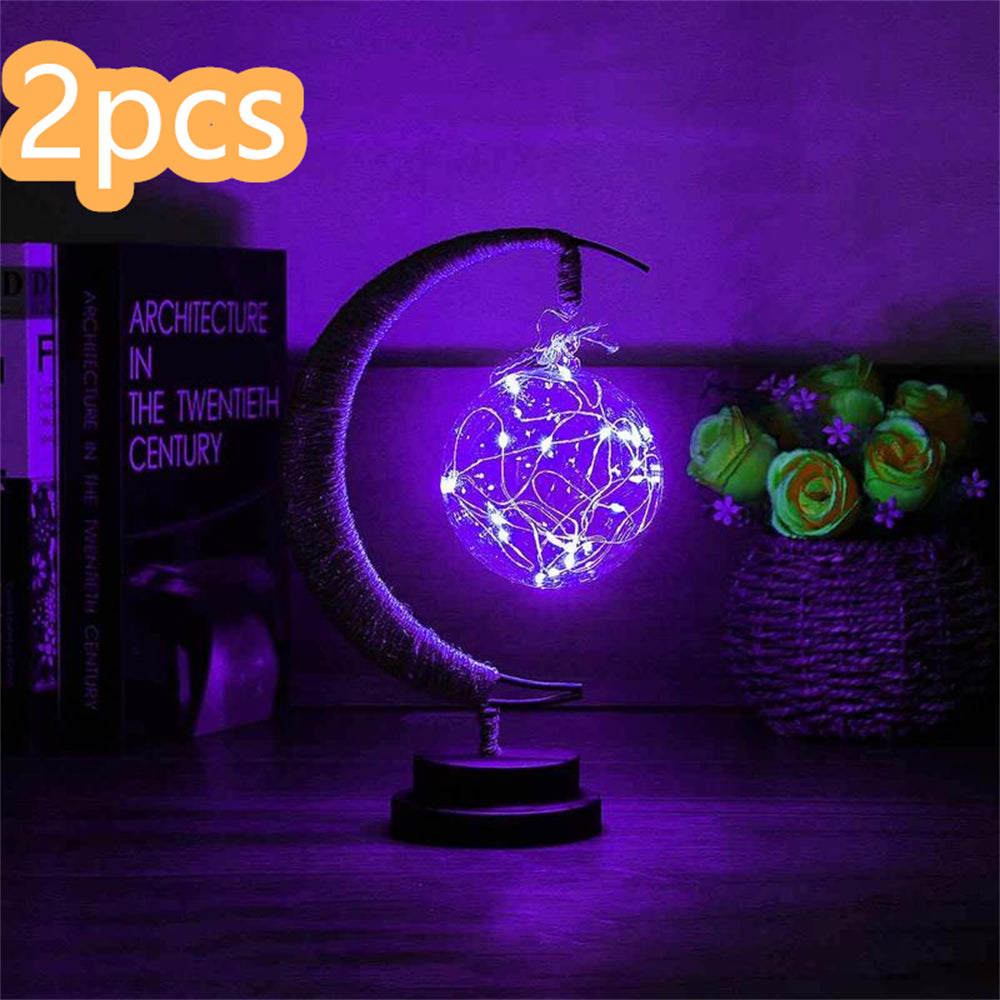 LED Moon & Star Decorative Light – USB and Battery Powered