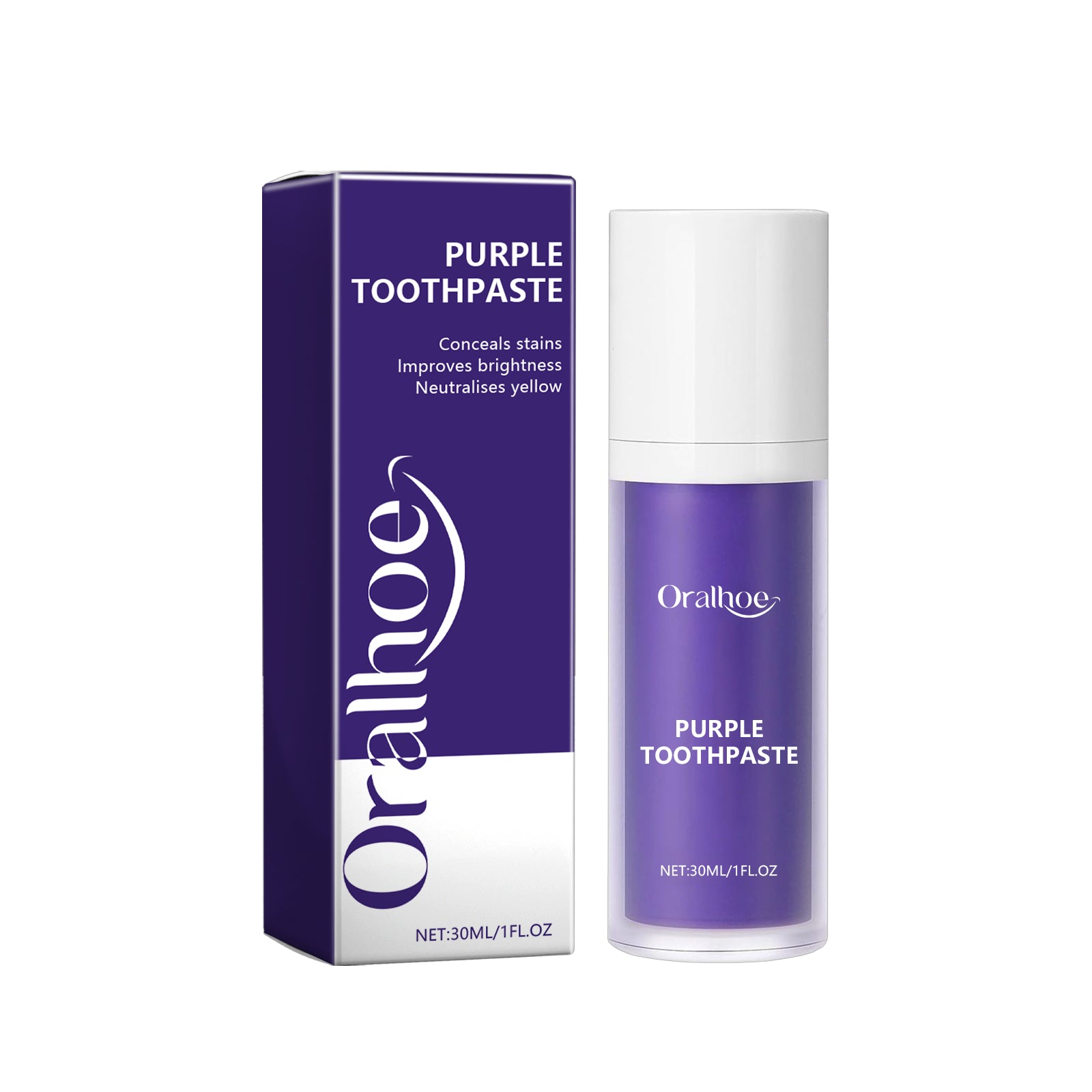 Purple Whitening Toothpaste Cleaning Care