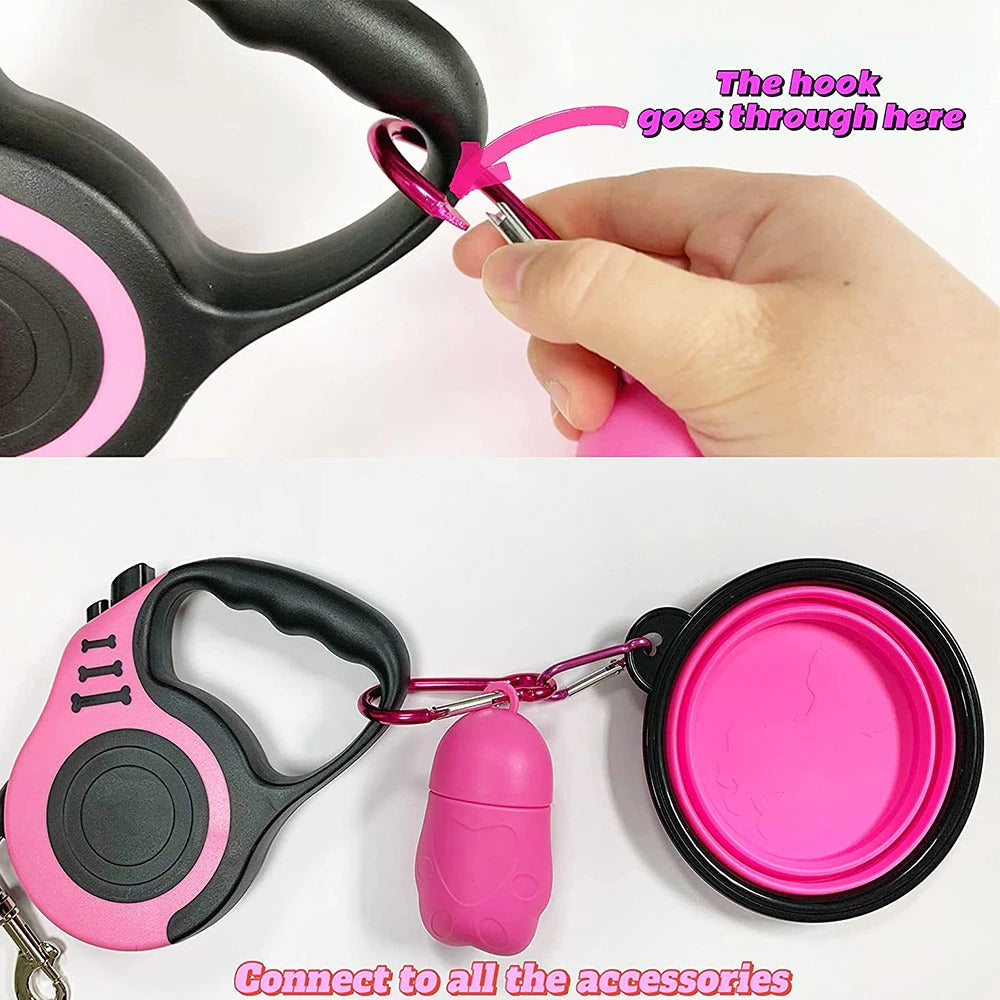 Durable Retractable Pet Leash – 3M & 5M Nylon Extension Lead