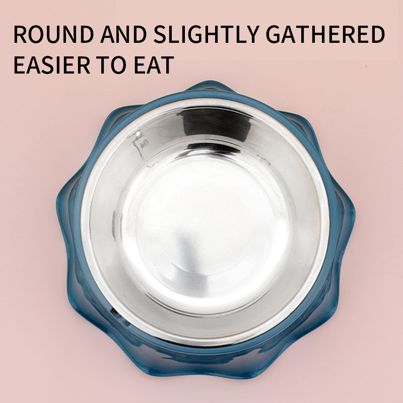 Stainless Steel Pet Food & Water Bowl with Non-Slip Base