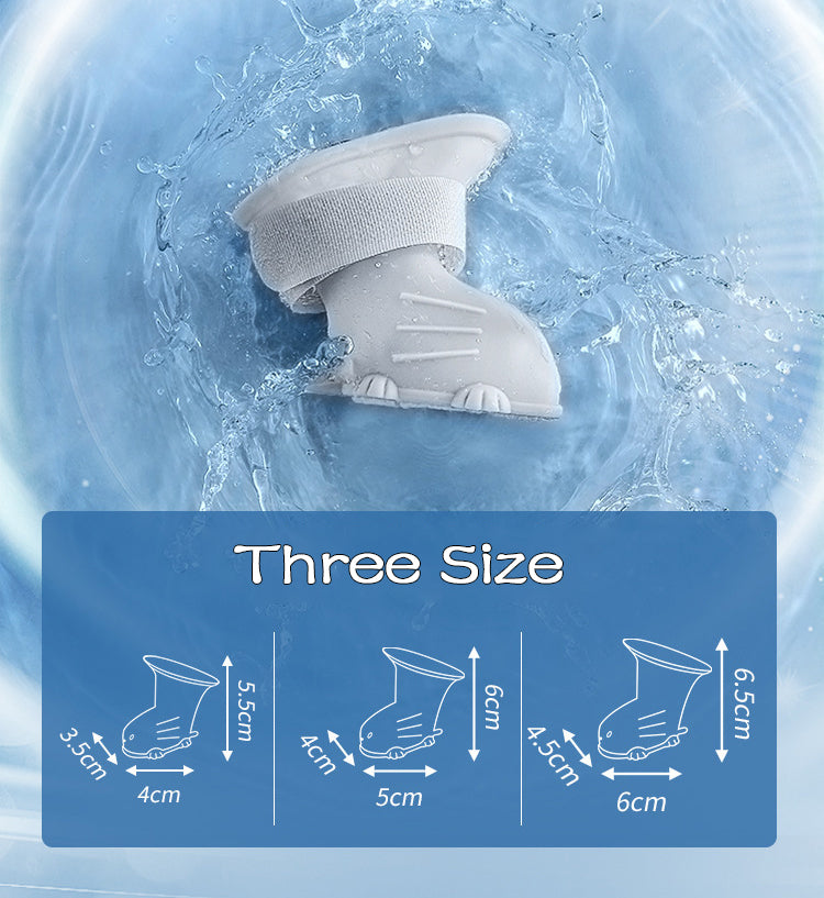 Waterproof Dog Rain Boots – Non-Slip Silicone Pet Shoes (4-Pack)