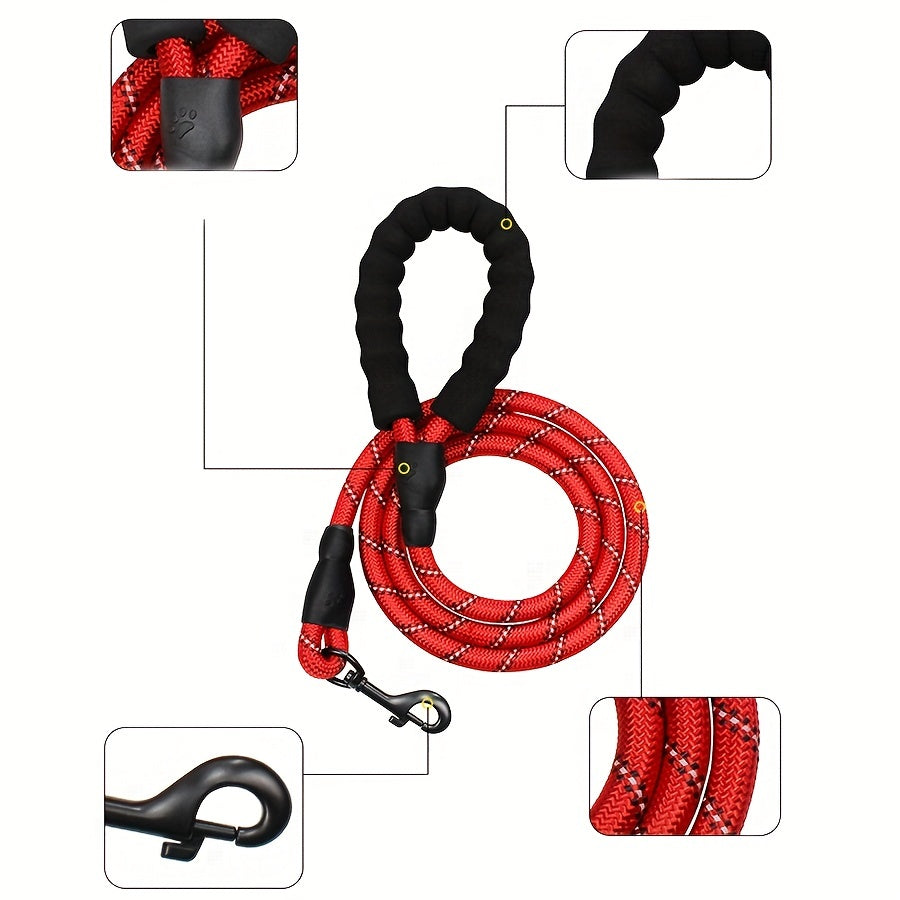 Hands-Free Elastic Dog Leash – Reflective Running & Jogging Lead with Padded Handle