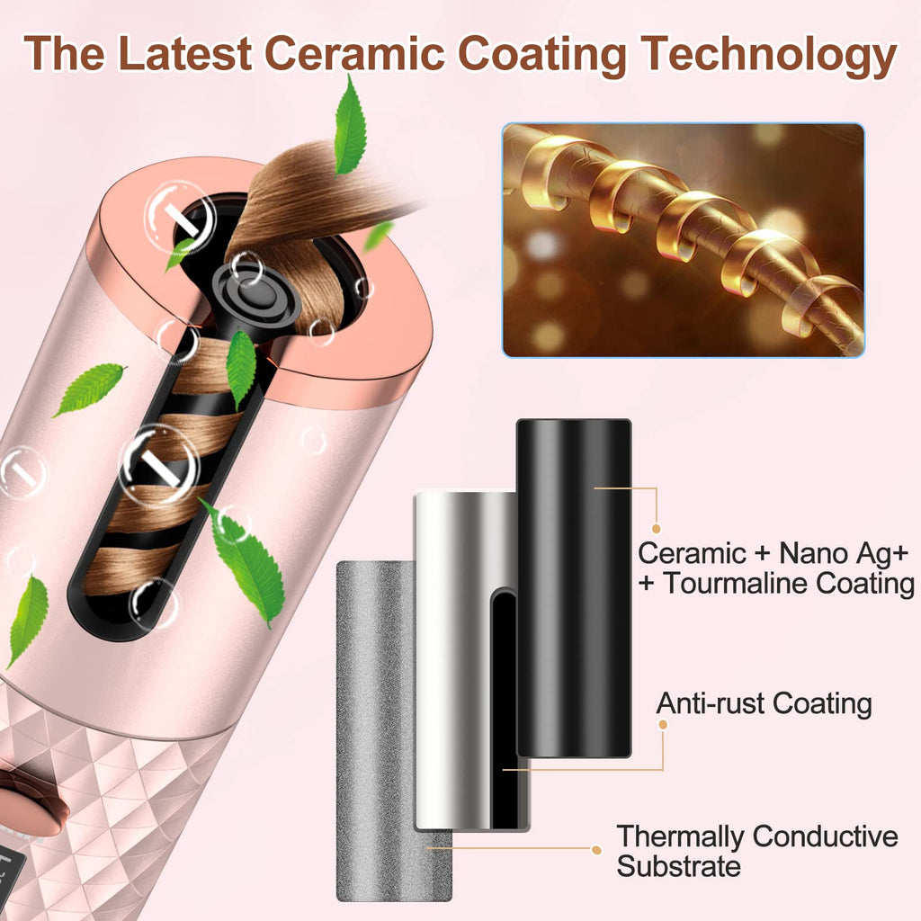 Wireless Automatic Hair Curler – USB Rechargeable