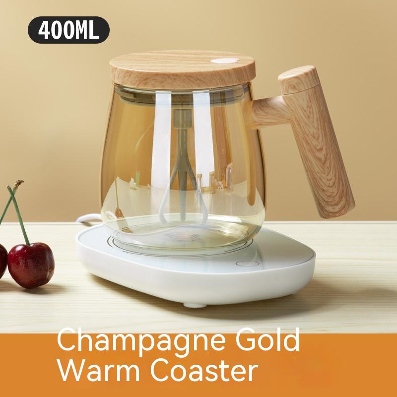 Automatic Mixing Coffee Mug – 400ML Glass Cup