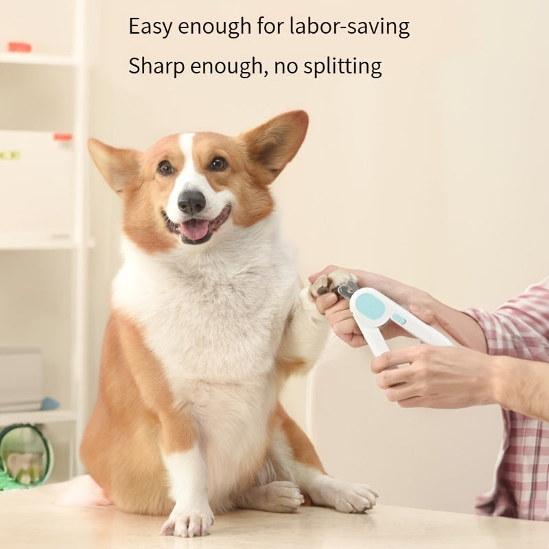 Pet Nail Trimmer with LED Light – Dog & Cat Claw Clippers for Safe Cutting