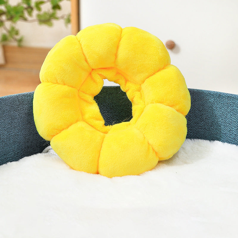Adjustable Pet Recovery Collar – Sunflower Cone for Wound Healing & Surgery