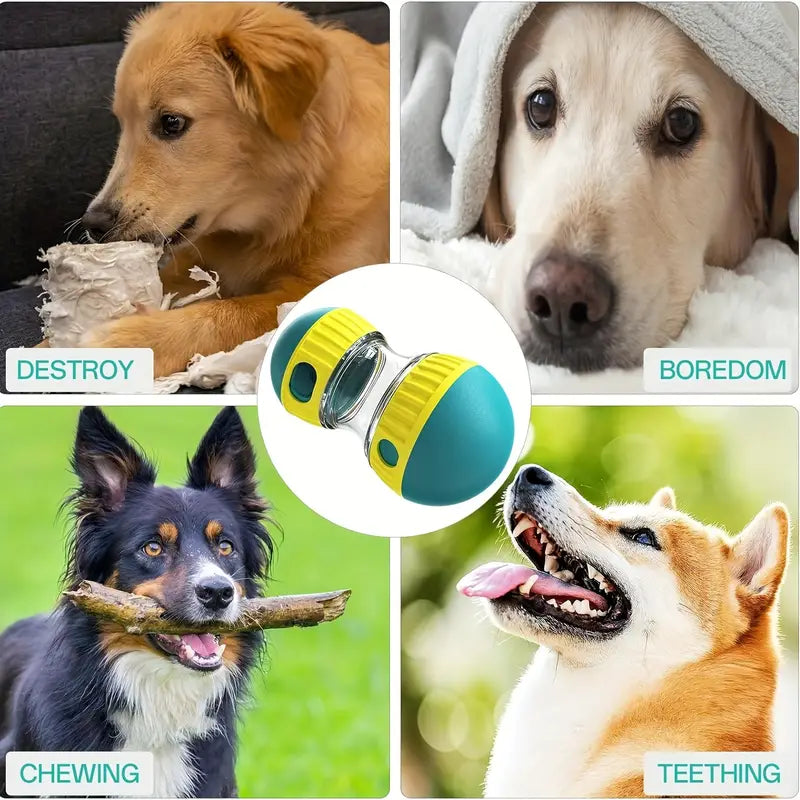 Interactive Dog Puzzle Feeder – Adjustable Treat Dispensing Toy