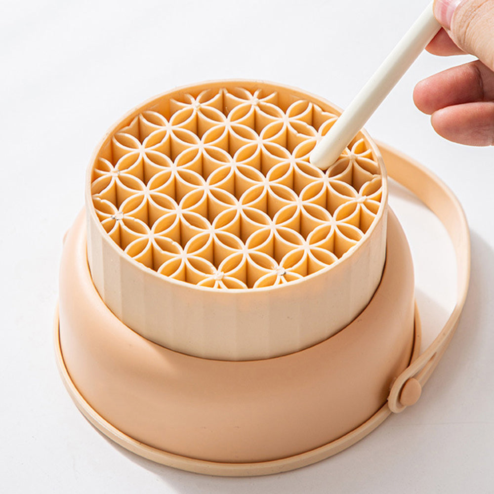 Makeup Brush Cleaning Bowl & Drying Rack Set