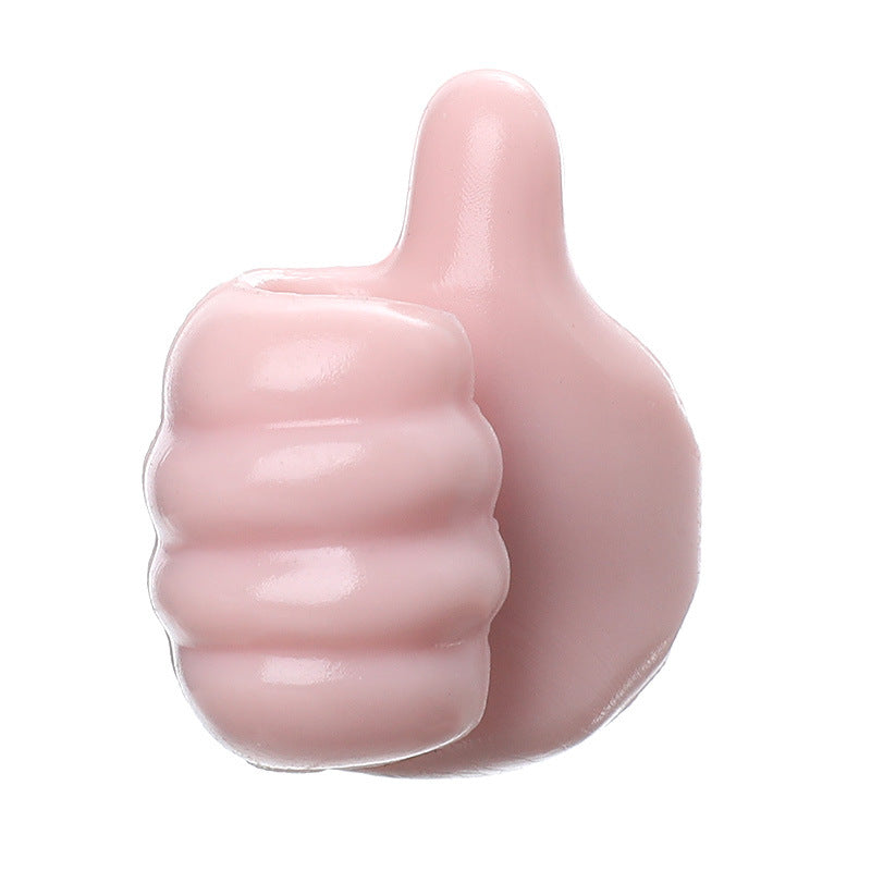 Multifunctional Thumb-Style Wall Clip Holder for Cables and Small Items