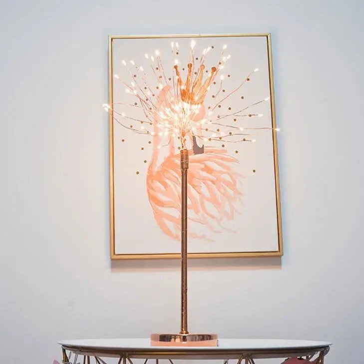 Feather Lamp Nordic Desk Lamp European-Style Bedroom Bedside Feather Table Lamp Night Light Table Lamp Decoration Modern