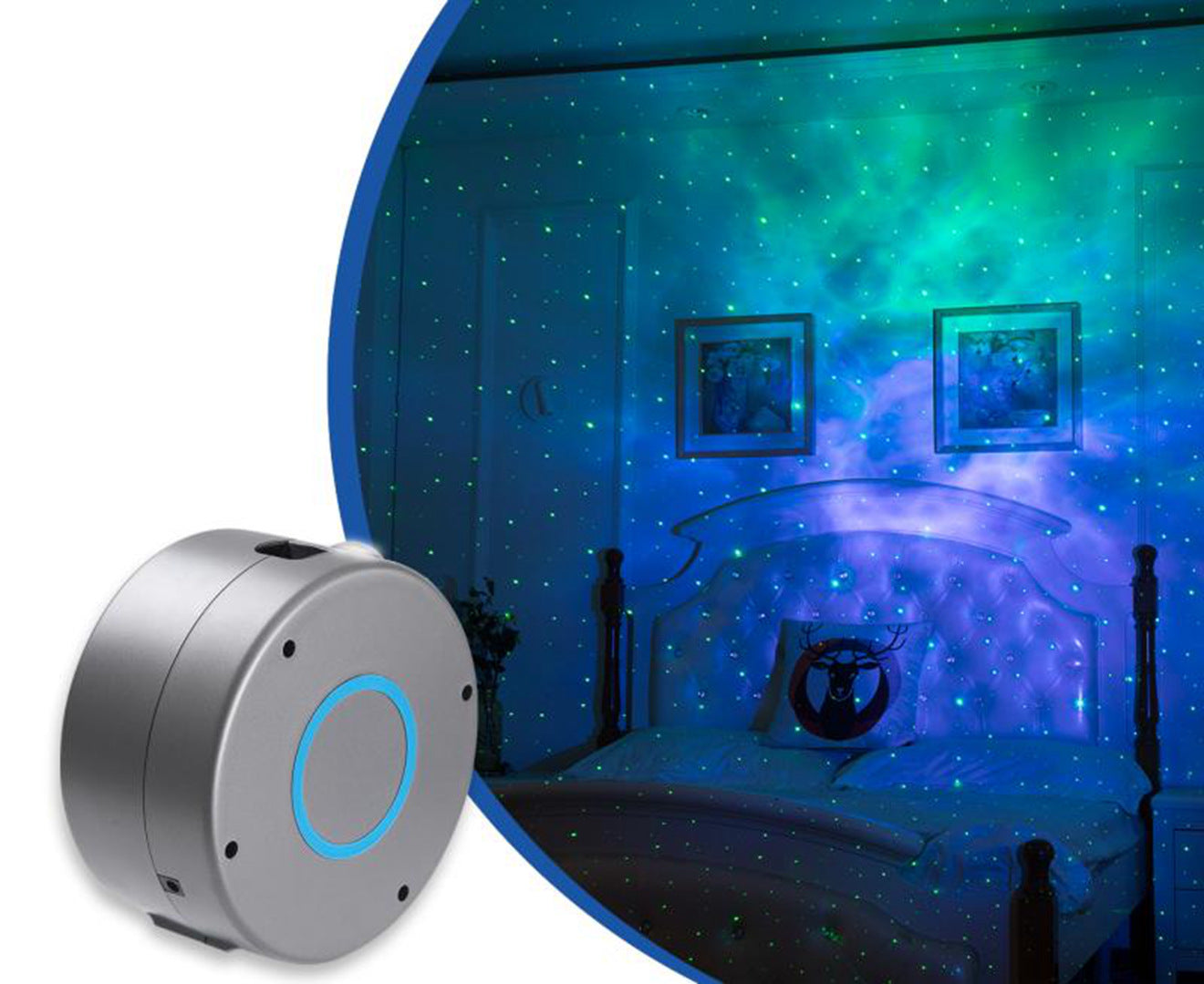 Galaxy Star Projector Light – Rotating Starry Sky Night Lamp