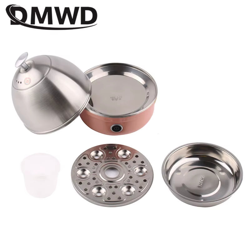 Electric Egg Boiler and Steamer for Up to 7 Eggs, Milk & Corn Heating