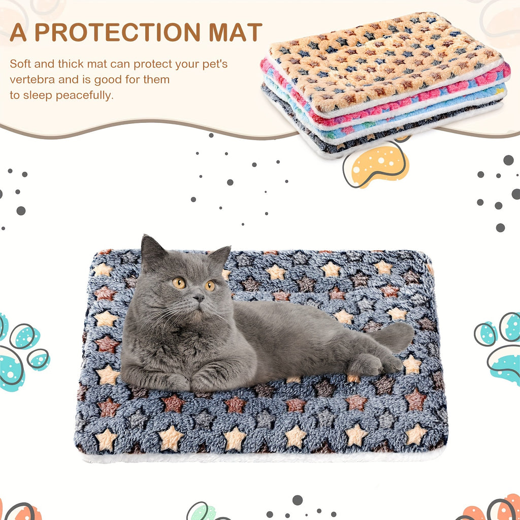 Washable Pet Crate Mat – Super Soft Fleece Bed for Small, Medium & Large Dogs
