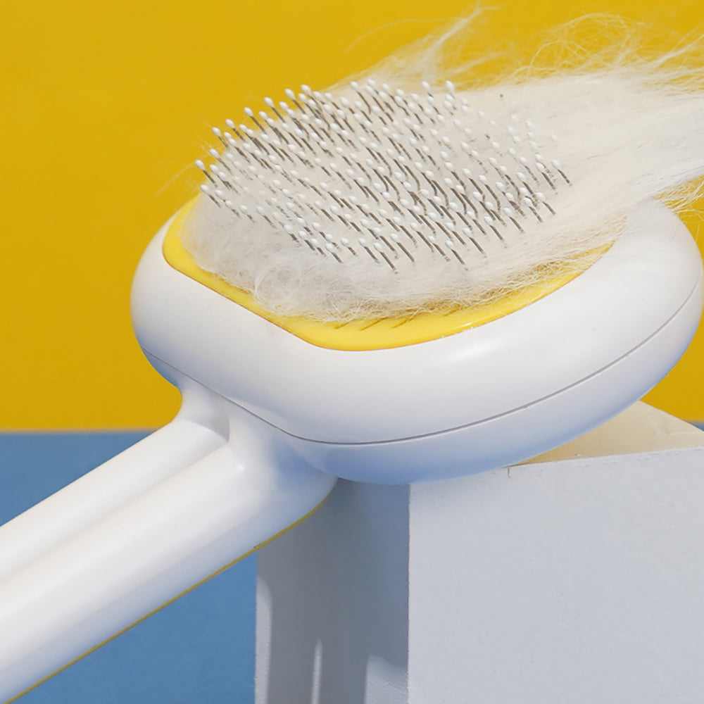 Pet Grooming Brush for Cats & Dogs – Gentle Hair Removal & Massage Comb