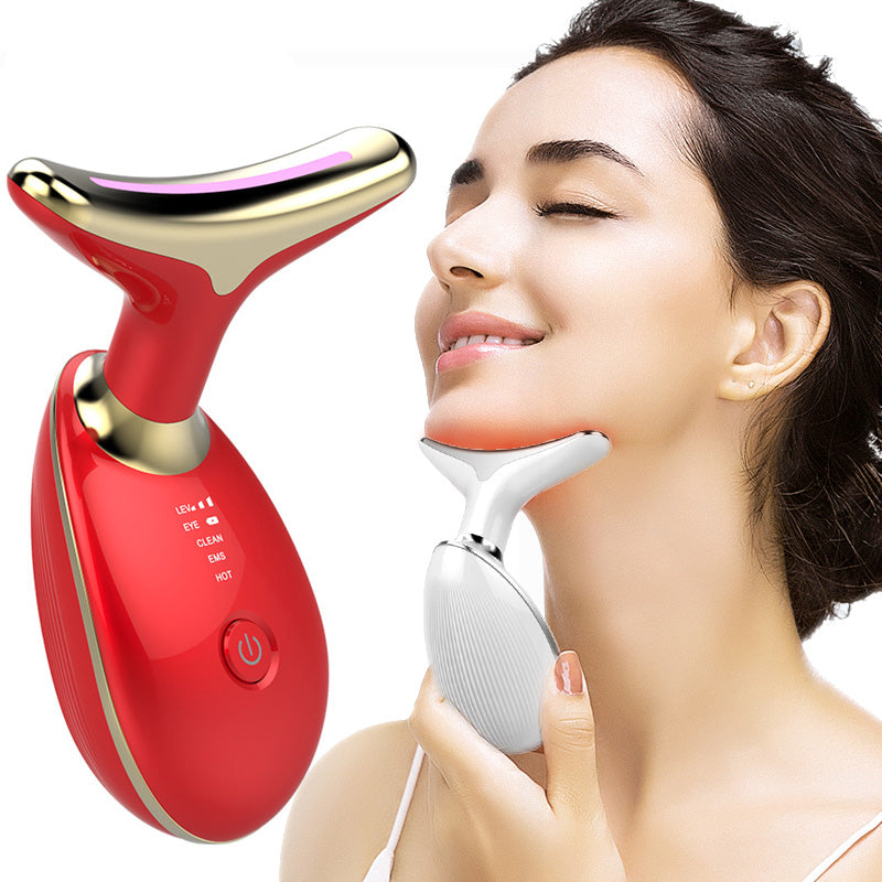Neck Massager EMS Thermal – Electric Microcurrent Firming Beauty Device